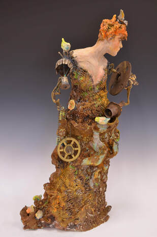 Assembled, Mixed media ,found objects Sculptural figures